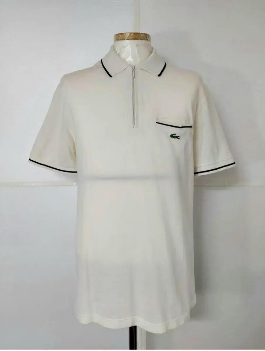 95)LACOSTE 라코스테 지퍼형반집업카라티셔츠